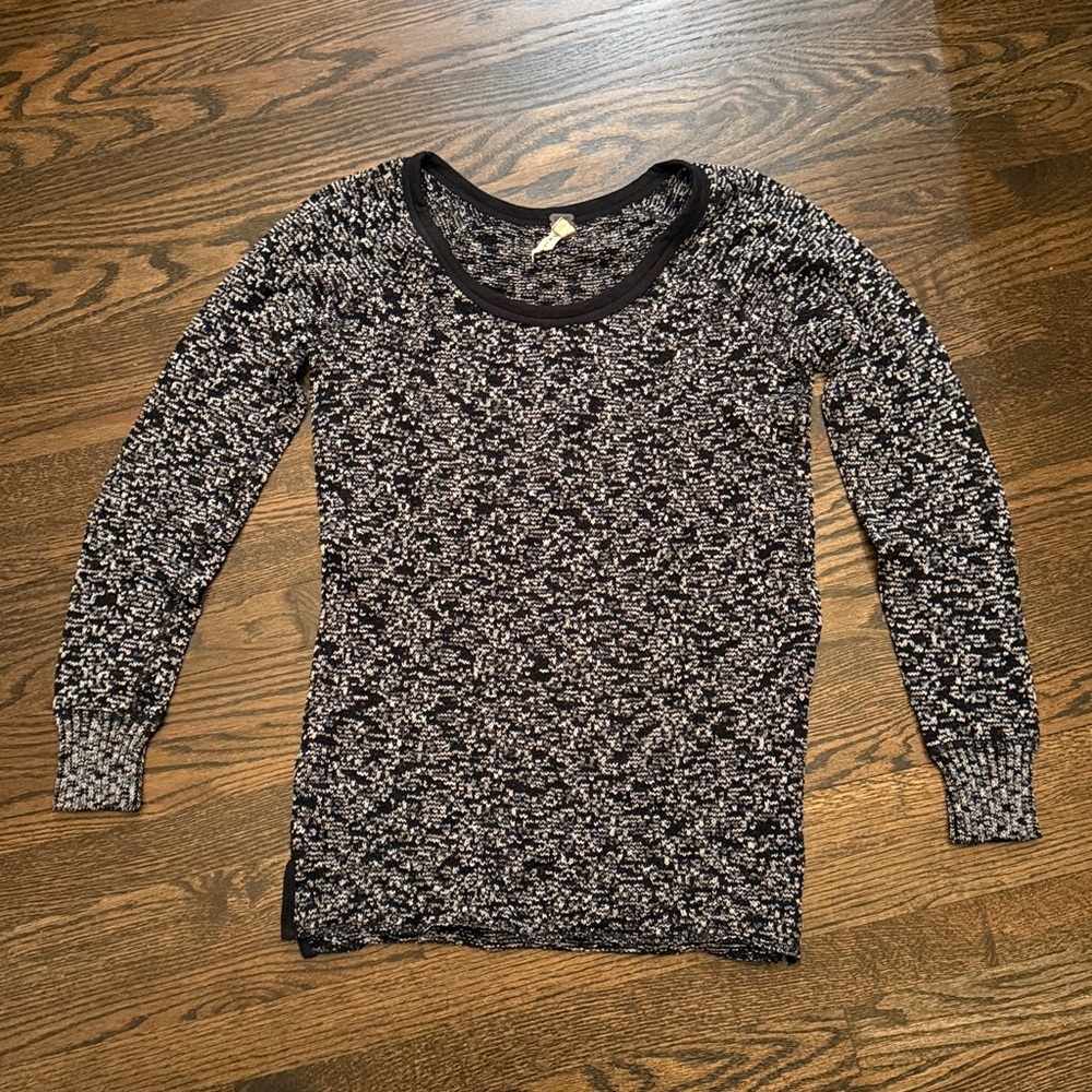 Free People Monochrome Knit Top